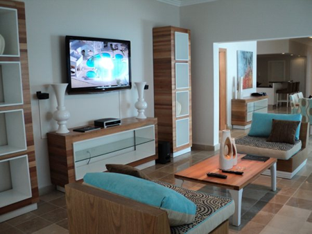 pres suites punta cana living area